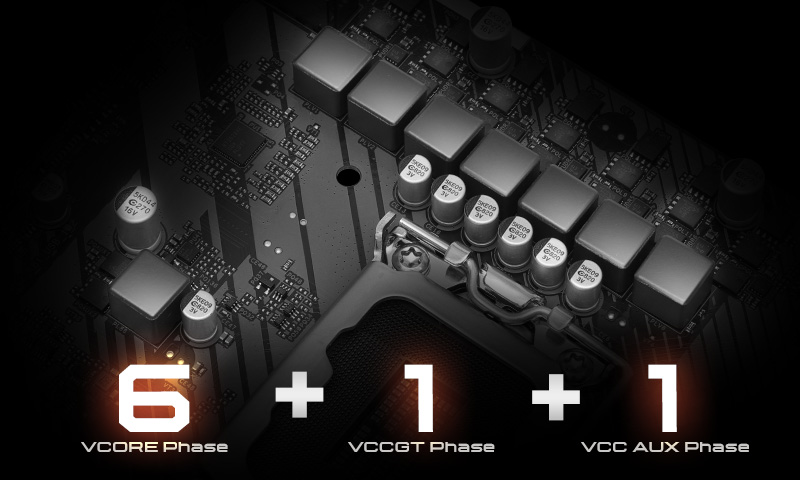 6+1+1 Power Phase Design